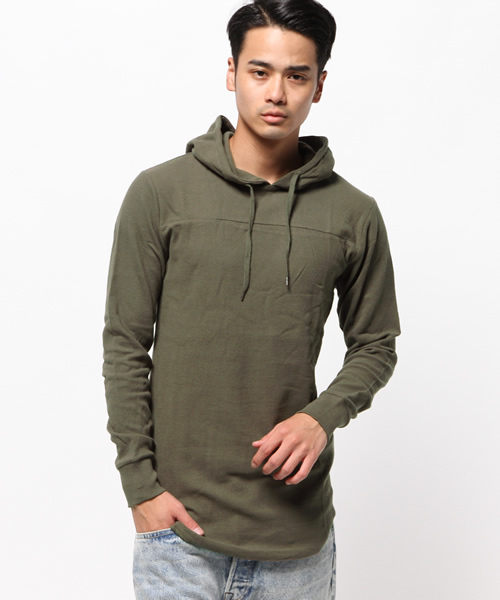 WEGO(ウィゴー)の「WEGO/ワッフルロングパーカー(パーカー・メンズ・カーキ/ホワイト/ブラック/レッド・MEDIUM/LARGE)」の16枚目の写真