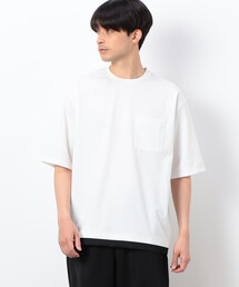 フェイクレイヤード クルーネックTシャツ