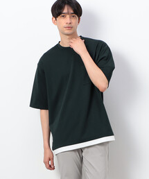 COMME CA ISM | フェイクレイヤード クルーネックTシャツ(Tシャツ/カットソー)
