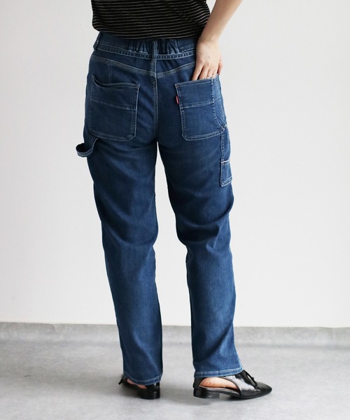 cepo（セポ）の「接触冷感・UVカット　ICEデニム ワークアンクルパンツ ＜セットアップ可能＞（デニムパンツ・レディース・グレー/ブルー系2/ブルー系3・S/M/L）」の8枚目の写真