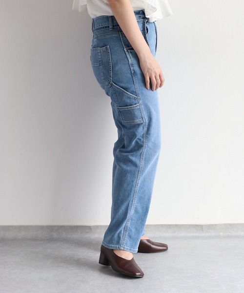 cepo（セポ）の「接触冷感・UVカット　ICEデニム ワークアンクルパンツ ＜セットアップ可能＞（デニムパンツ・レディース・グレー/ブルー系2/ブルー系3・S/M/L）」の12枚目の写真