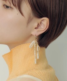 【GOLDY】パール リボン ピアス / 1240401※