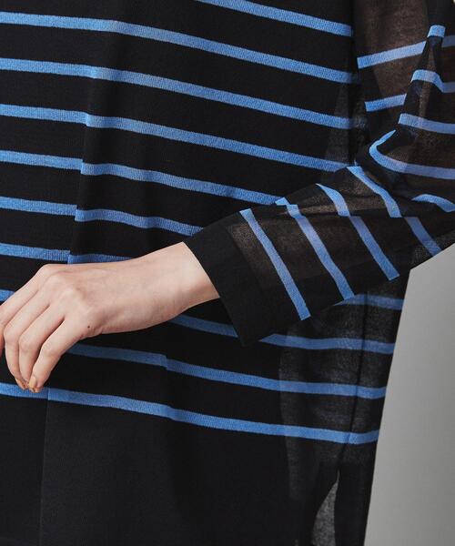 UNTITLED（アンタイトル）の「◆【透け感/セットアイテム】シアーストレッチニット×フレンチスリーブインナー（その他トップス・レディース・ブラック系2/モスグリーン/ブラウン系その他/ライトグレー系2・04/02/00/48/44）」の8枚目の写真