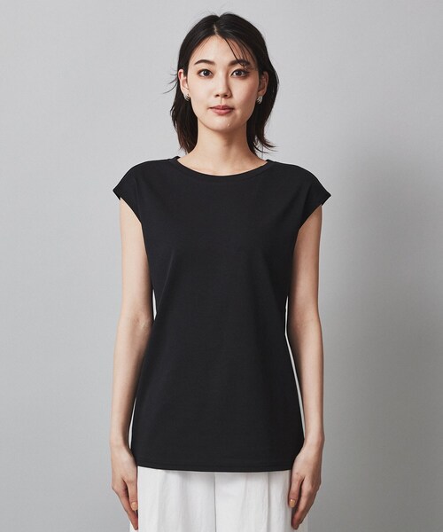 UNTITLED（アンタイトル）の「◆【透け感/セットアイテム】シアーストレッチニット×フレンチスリーブインナー（その他トップス・レディース・ブラック系2/モスグリーン/ブラウン系その他/ライトグレー系2・04/02/00/48/44）」の10枚目の写真