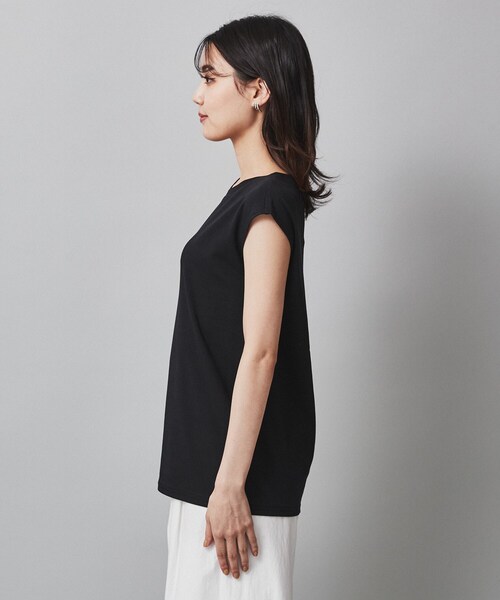 UNTITLED（アンタイトル）の「◆【透け感/セットアイテム】シアーストレッチニット×フレンチスリーブインナー（その他トップス・レディース・ブラック系2/モスグリーン/ブラウン系その他/ライトグレー系2・04/02/00/48/44）」の11枚目の写真