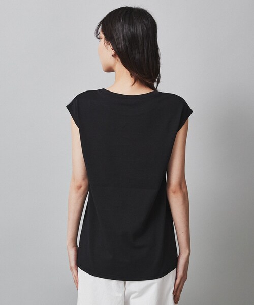 UNTITLED（アンタイトル）の「◆【透け感/セットアイテム】シアーストレッチニット×フレンチスリーブインナー（その他トップス・レディース・ブラック系2/モスグリーン/ブラウン系その他/ライトグレー系2・04/02/00/48/44）」の12枚目の写真