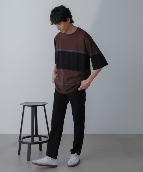 NANO universe(ナノユニバース)の「「RELAX」快適冷感EDMOND 5Pパンツ(その他パンツ・メンズ・ブラック/モカ・L/M/S)」の12枚目の写真