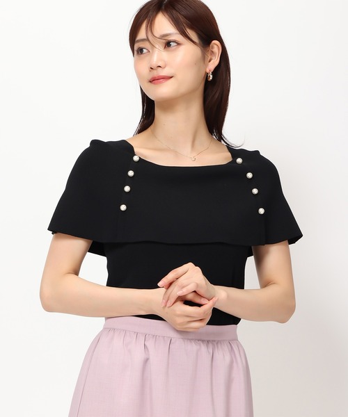 snidel MISCH MASCH ミニスカートケープパール