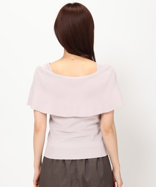 MISCH MASCH(ミッシュマッシュ)の「■2024春夏新作■ケープパールニット/MM428314(ニット/セーター・レディース・ピンク/ホワイト/ブラック・フリ-)」の15枚目の写真