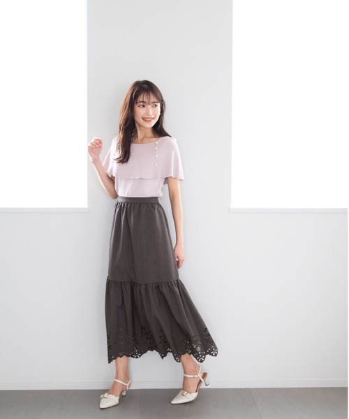 MISCH MASCH(ミッシュマッシュ)の「■2024春夏新作■ケープパールニット/MM428314(ニット/セーター・レディース・ピンク/ホワイト/ブラック・フリ-)」の22枚目の写真