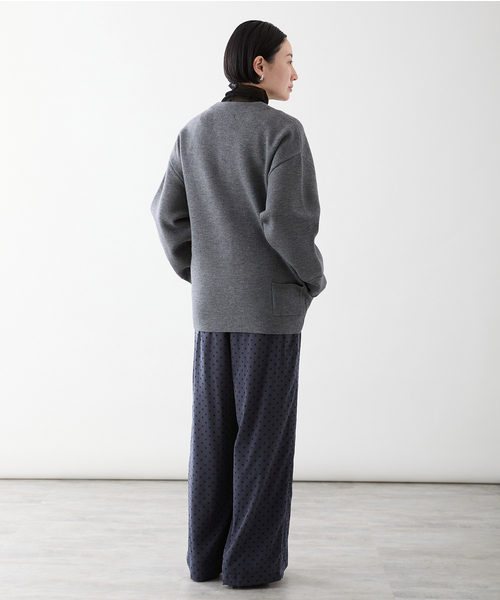 VERMEIL par iena(ヴェルメイユパーイエナ)の「《追加》ドットワイドパンツ(その他パンツ・レディース・ネイビー/チャコールグレー・38/36/40)」の17枚目の写真