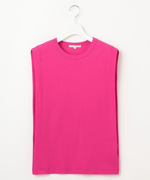 23区 S（ニジュウサンクチイサイサイズ）の「【SLOW/一部店舗限定】シアーツイストシングルジャージー ノースリーブ カットソー（Tシャツ/カットソー・レディース・ブラック系/グレー系/ベージュ系/ローズ系・32）」の16枚目の写真