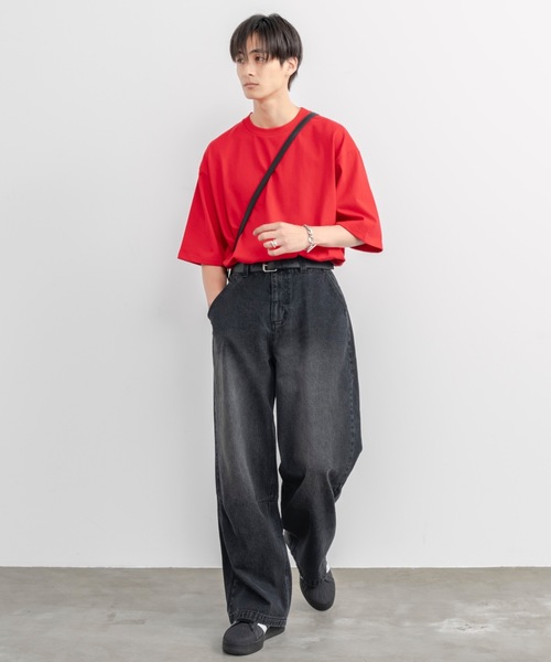 Synthetic leather mini shoulder bag / シンセティックレザー