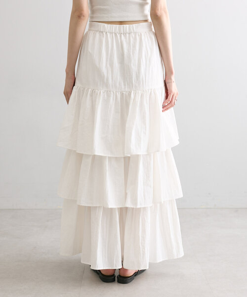 mystic(ミスティック)の「ティアードスカート(スカート・レディース・オフホワイト/ブラック・1/2)」の11枚目の写真