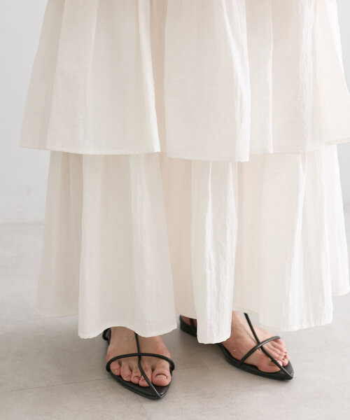 mystic(ミスティック)の「ティアードスカート(スカート・レディース・オフホワイト/ブラック・1/2)」の14枚目の写真