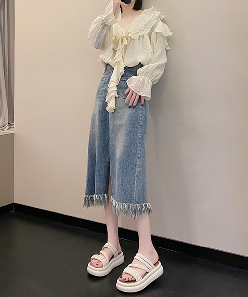 Lace Ladies(レースレディース)の「ソフト ギャザー ストラップ コンフォート フラット サンダル(サンダル・レディース・アイボリー/ブラック・ 25/23.5/24.5/22.5/24/23)」の16枚目の写真