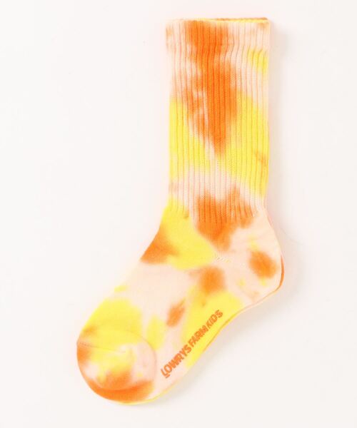 LOWRYS FARM(ローリーズファーム)の「タイダイソックス 121058(ソックス/靴下・キッズ・グリーン/パープル/オレンジ・MEDIUM/LARGE)」の2枚目の写真