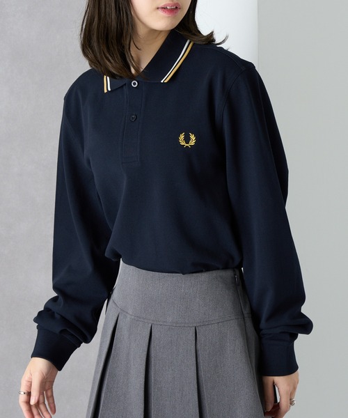 FRED PERRY】Ls Twin Tipped Polo Shirt M3636（ポロシャツ