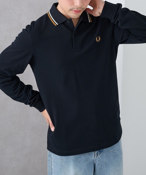 FRED PERRY】Ls Twin Tipped Polo Shirt フレッドペリー ティップ
