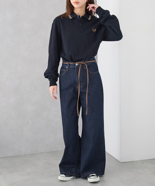 FRED PERRY】Ls Twin Tipped Polo Shirt フレッドペリー ティップ