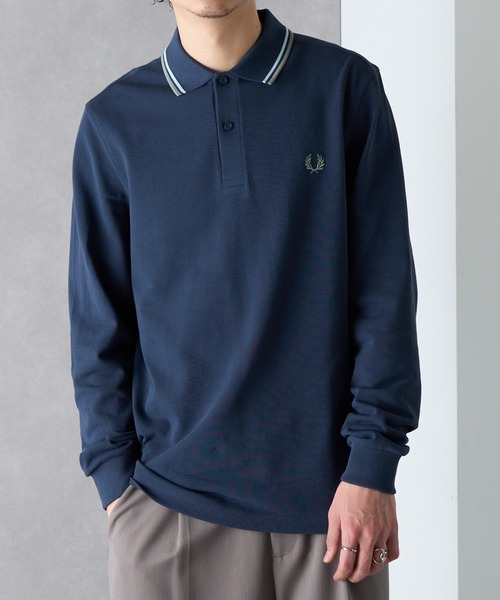 FRED PERRY】Ls Twin Tipped Polo Shirt フレッドペリー ティップ
