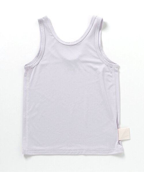 apres les cours（アプレレクール）の「【WEB限定】ひんやりメッシュ深あきインナータンク（インナーウェア/肌着・キッズ・ライトグレー/ピンク/ラベンダー/ネイビー/ブラック/サックスブルー/オフホワイト・80/90/100/110/120/130/140）」の15枚目の写真