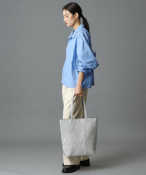 HIROKO HAYASHI（ヒロコハヤシ）の「OTTICA（オッティカ） トートバッグL（トートバッグ・レディース・グリーン/アイボリー/ブルー系その他/グレー・00）」の20枚目の写真