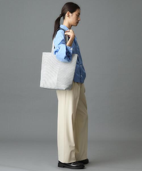 HIROKO HAYASHI（ヒロコハヤシ）の「OTTICA（オッティカ） トートバッグL（トートバッグ・レディース・グリーン/アイボリー/ブルー系その他/グレー・00）」の21枚目の写真