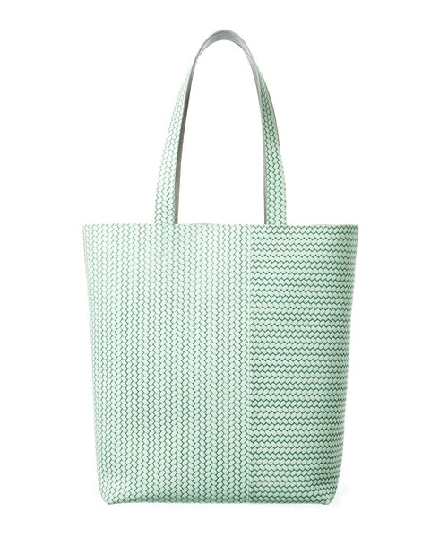 HIROKO HAYASHI（ヒロコハヤシ）の「OTTICA（オッティカ） トートバッグL（トートバッグ・レディース・グリーン/アイボリー/ブルー系その他/グレー・00）」の3枚目の写真