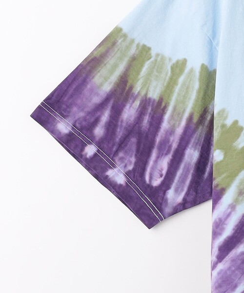 RICE NINE TEN（ライスナインテン）の「＜RICE NINE TEN＞ タイダイ Tシャツ（Tシャツ/カットソー・メンズ・ライトブルー/オフホワイト・1/2）」の5枚目の写真