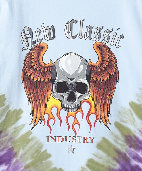 RICE NINE TEN（ライスナインテン）の「＜RICE NINE TEN＞ タイダイ Tシャツ（Tシャツ/カットソー・メンズ・ライトブルー/オフホワイト・1/2）」の6枚目の写真