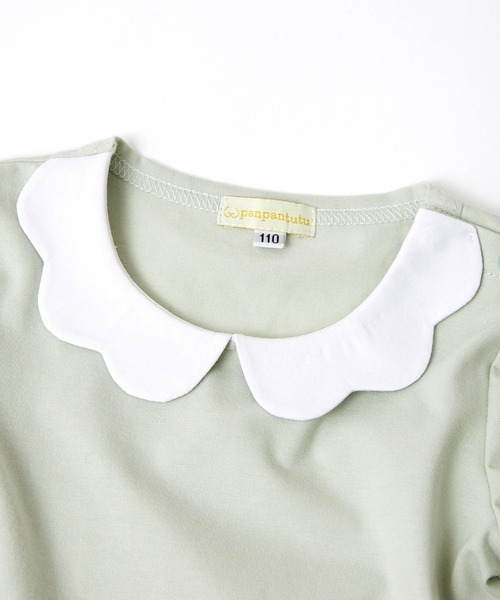 panpantutu（パンパンチュチュ）の「エンジェルカラートップス(長袖)(80-130cm)（Tシャツ/カットソー・キッズ・ブルー/ピンク/ネイビー/ライトグリーン系/スモークピンク/ミント/レッド・80ｃｍ/90cm/130cm/120cm/110cm/100cm）」の17枚目の写真