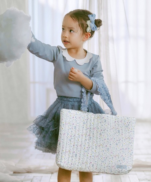 panpantutu（パンパンチュチュ）の「エンジェルカラートップス(長袖)(80-130cm)（Tシャツ/カットソー・キッズ・ブルー/ピンク/ネイビー/ライトグリーン系/スモークピンク/ミント/レッド・80ｃｍ/90cm/130cm/120cm/110cm/100cm）」の13枚目の写真