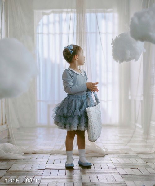 panpantutu（パンパンチュチュ）の「エンジェルカラートップス(長袖)(80-130cm)（Tシャツ/カットソー・キッズ・ブルー/ピンク/ネイビー/ライトグリーン系/スモークピンク/ミント/レッド・80ｃｍ/90cm/130cm/120cm/110cm/100cm）」の14枚目の写真