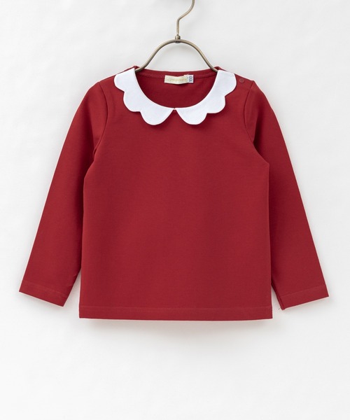 panpantutu（パンパンチュチュ）の「エンジェルカラートップス(長袖)(80-130cm)（Tシャツ/カットソー・キッズ・ブルー/ピンク/ネイビー/ライトグリーン系/スモークピンク/ミント/レッド・80ｃｍ/90cm/130cm/120cm/110cm/100cm）」の8枚目の写真