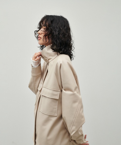 LARUTA（ラルータ）の「【LARUTA】ラグランフェイクレザーブルゾン