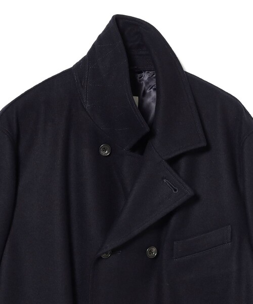 sage de cret(サージュデクレ)の「sage de cret / super120' メルトン セミダブルコート(その他アウター・メンズ・ネイビー・MEDIUM/SMALL)」の3枚目の写真