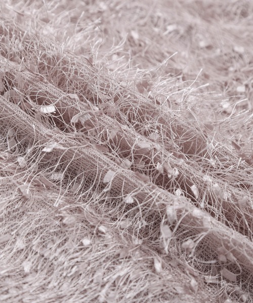 AMELY（エミリー）の「フェザーフリンジ ペプラムトップス（その他トップス・レディース・ブラック/ベージュ/ホワイト/ピンク・フリー）」の6枚目の写真