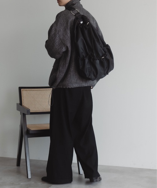 epnok（エプノック）の「シャーリングナップサック（バックパック/リュック・メンズ・ブラック・ONE SIZE）」の8枚目の写真