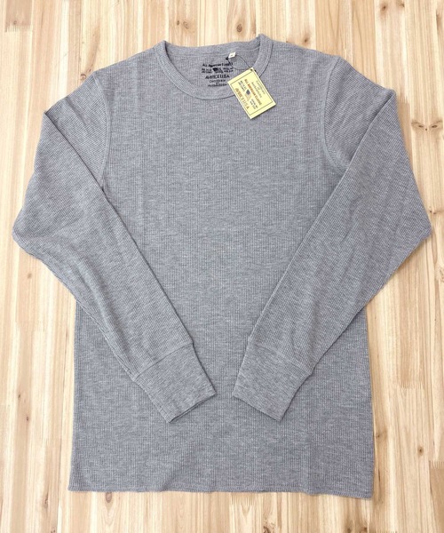 AVIREX(アヴィレックス)の「長袖 サーマル クルーネック Tシャツ デイリーウェア(Tシャツ/カットソー・メンズ・オリーブ/ブラック/ネイビー/杢グレー/ホワイト・XL/2XL/L/M)」の18枚目の写真