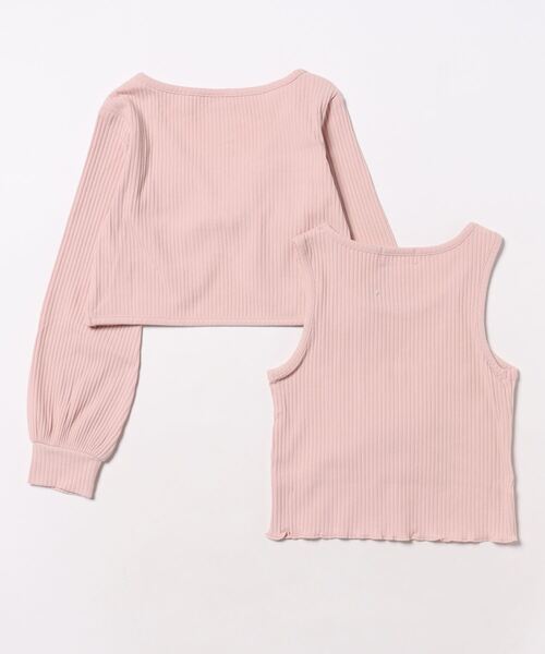 淡いピンクのフォックス ショート丈ボレロ SA5742EW03047_1_l.jpg