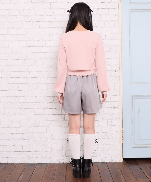 淡いピンクのフォックス ショート丈ボレロ SA5742EW03047_1_l.jpg