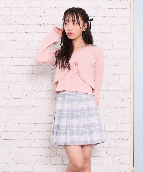 セール】PINKHUNT インナーセット付き ショート丈 カーディガン