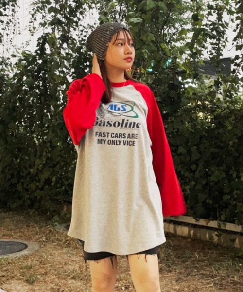 RODEO CROWNS WIDE BOWL（ロデオクラウンズワイドボウル）の「MIXダメージニットビーニー（ニットキャップ/ビーニー・レディース・ブラック/オレンジ/グリーン・FREE）」の13枚目の写真