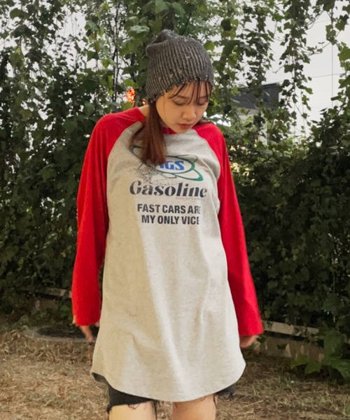 RODEO CROWNS WIDE BOWL（ロデオクラウンズワイドボウル）の「MIXダメージニットビーニー（ニットキャップ/ビーニー・レディース・ブラック/オレンジ/グリーン・FREE）」の14枚目の写真