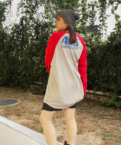 RODEO CROWNS WIDE BOWL（ロデオクラウンズワイドボウル）の「MIXダメージニットビーニー（ニットキャップ/ビーニー・レディース・ブラック/オレンジ/グリーン・FREE）」の15枚目の写真