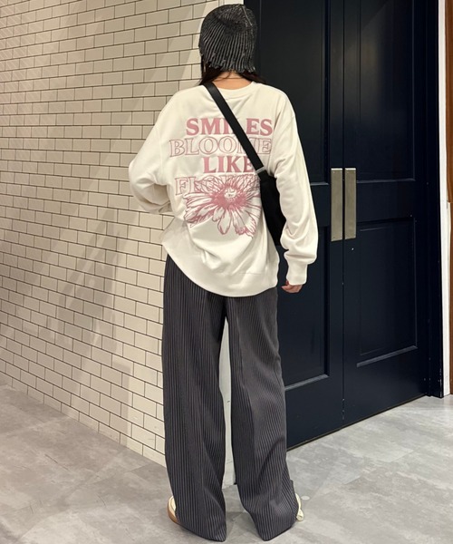 RODEO CROWNS WIDE BOWL（ロデオクラウンズワイドボウル）の「MIXダメージニットビーニー（ニットキャップ/ビーニー・レディース・ブラック/オレンジ/グリーン・FREE）」の17枚目の写真