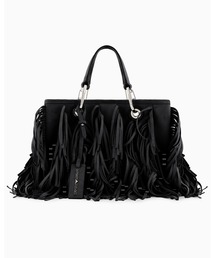EMPORIO ARMANI（エンポリオアルマーニ）の「【エンポリオ アルマーニ】MyEA ショッパー スエード調 フリンジ（ハンドバッグ）」