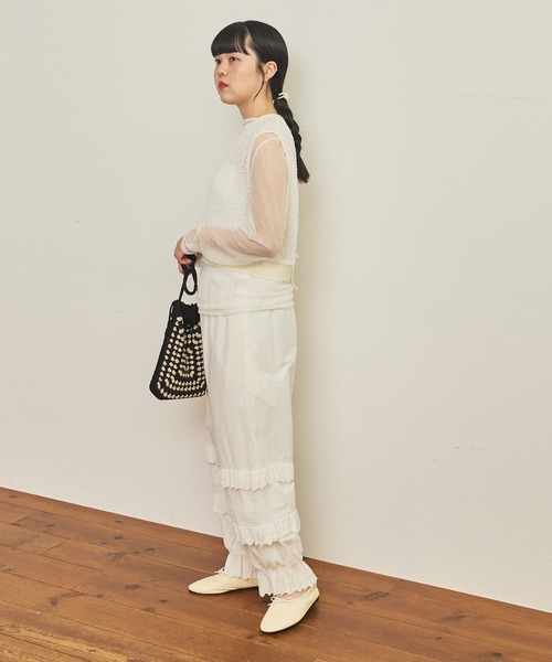 AMBIDEX（アンビデックス）の「バックスリット コンパクトベスト（Tシャツ/カットソー・レディース・キナリ/ブラック・FREE）」の5枚目の写真