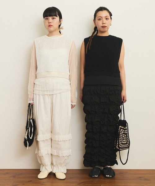 AMBIDEX（アンビデックス）の「バックスリット コンパクトベスト（Tシャツ/カットソー・レディース・キナリ/ブラック・FREE）」の8枚目の写真